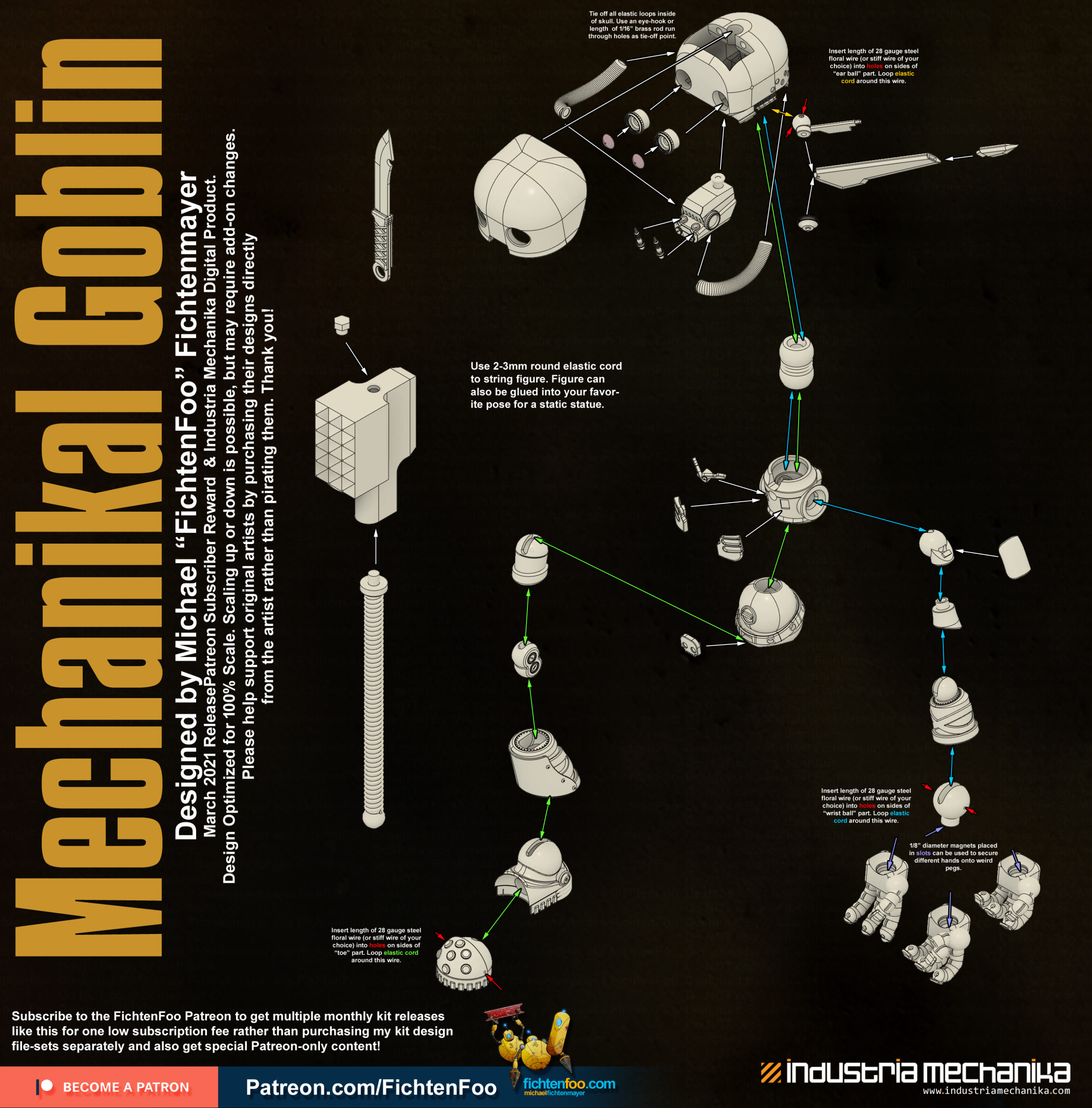 Digital Kit Product » Goblin Robot Elastic Tension Figure Digital Kit Product » Goblin Robot Elastic Tension Figure