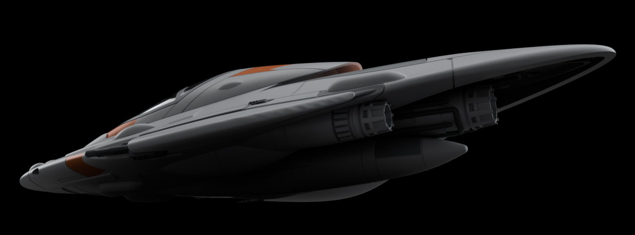 Digital Kit Design » Mon Calamari Starfighter Concept